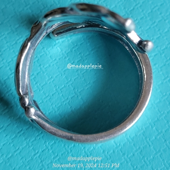 Vintage Daffodil Spoon Ring in Sterling Silver Luxury Designer Celebrity #138 - Picture 5 of 16